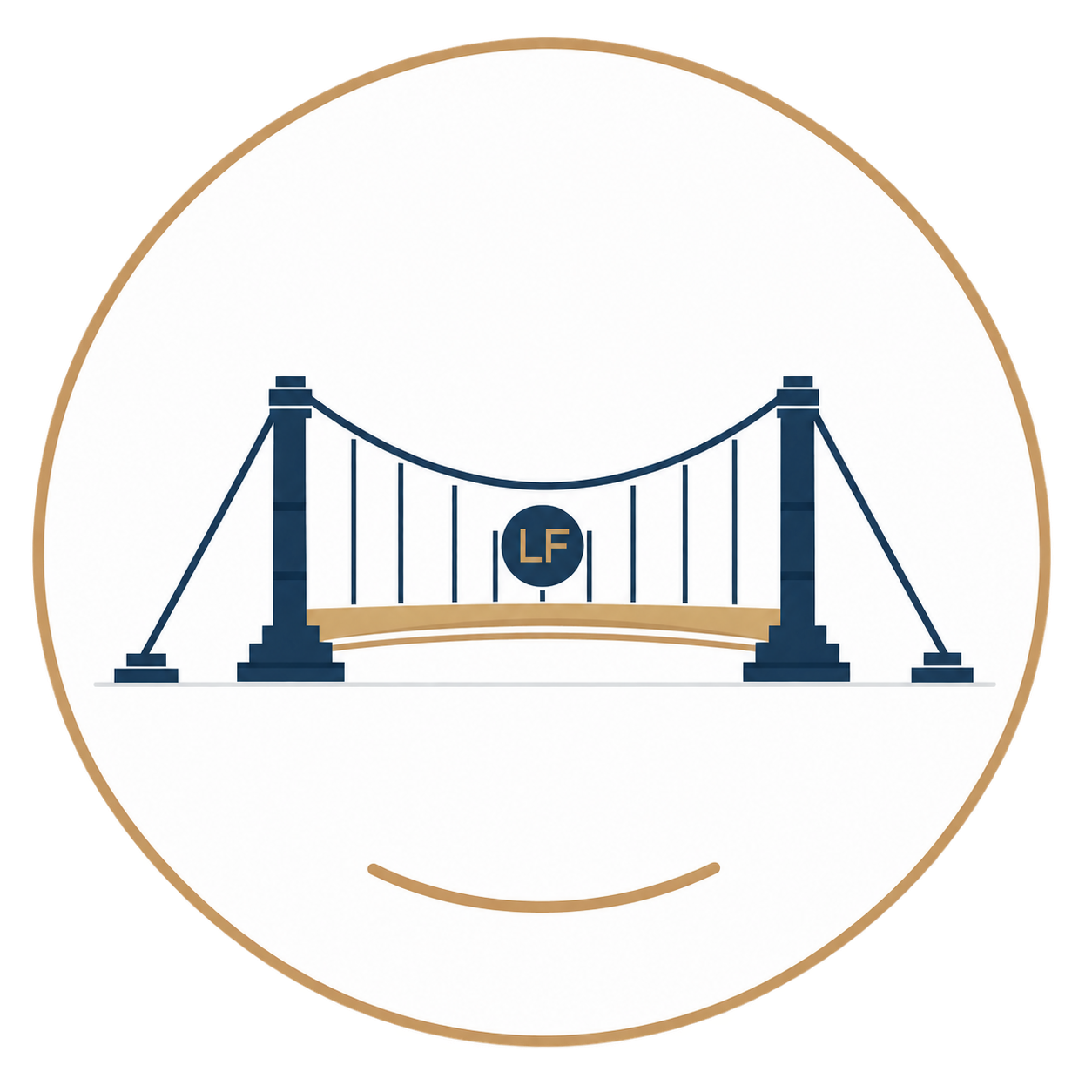 Illustration d'un pont suspendu symbolisant la transition et la passerelle sur mesure